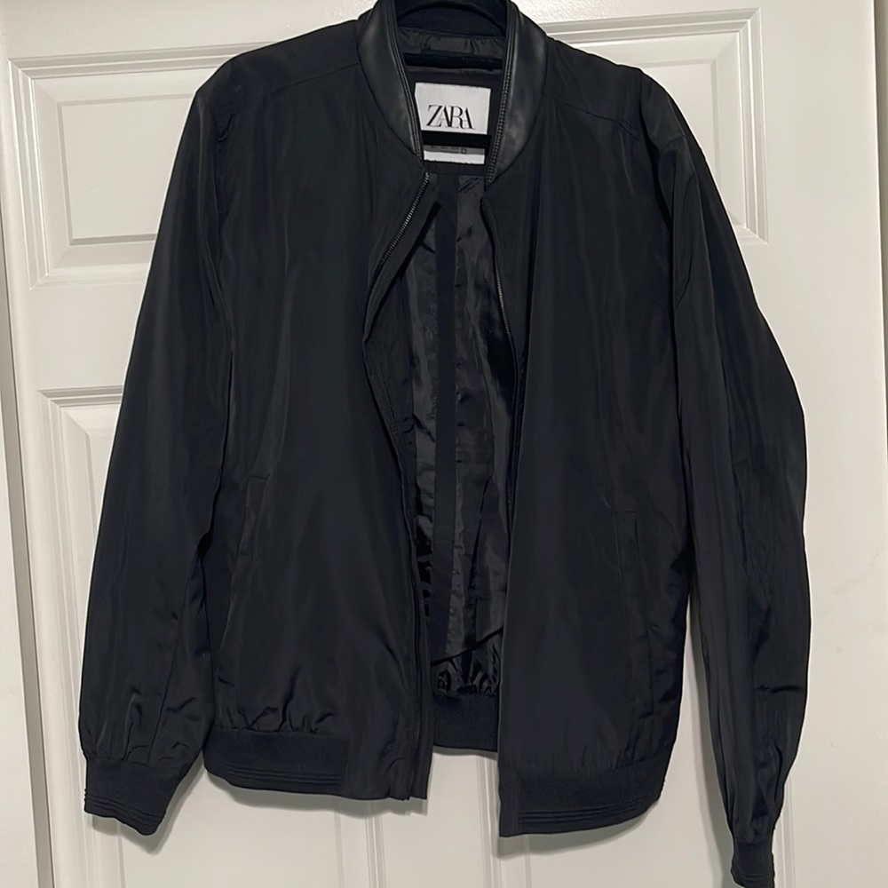 Zara bomber black jacket